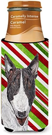 Caroline Kincsek SC9617MUK Bull Terrier Candy Cane Karácsonyi Ultra Ölelkezős a Vékony doboz, Lehet Hűvösebb