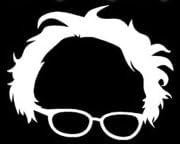 Bernie Sanders Laptop Logó Fehér Matrica Vinyl Matrica|Autók, Teherautók, Furgonok Falak Laptop| Fehér