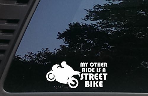 Magas Viz Inc A Másik Út egy Street Bike - 7 x 3 die Vágott Vinyl Matrica az Autók, Teherautók, Windows,