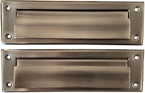 Weway Mail Slot Alumínium Matt Fekete Szín | Illik, hogy a Legtöbb Ajtó | Külső Méret 10 Cm, 3 cm | Szett,