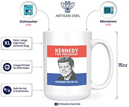 Kennedy Elnök 1960-As Kampány - Nagy 15oz Kávé, Tea Bögre
