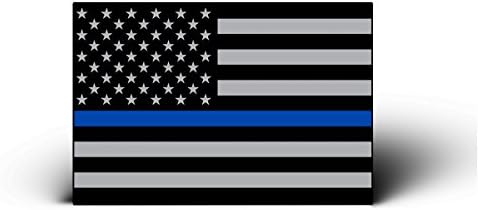 KÉK VONAL 6 Csomag MINI Amerikai Zászló Visszafogott Matrica, Matricák Él Számít - Támogatás Rendőrség