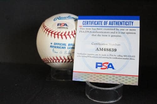 Hal Woodeshick Aláírt (Tűzhelyek 300 HR) Baseball Autogramot Auto PSA/DNS AM48639 - Dedikált Baseball