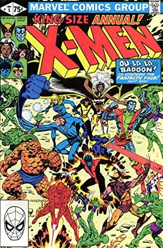 Rejtélyes X-Men, Az Éves 5 VF ; Marvel képregény | Chris Claremont Fantasztikus Négyes