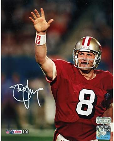 Steve Fiatal Aláírt San Francisco 49ers keret nélküli 8×10 NFL-Fotó - Dedikált NFL-Fotók