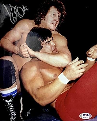 Cowboy Bob Orton WWF WWE Aláírt 8x10 Fotó PSA AI58122 - Dedikált Birkózás Fotók