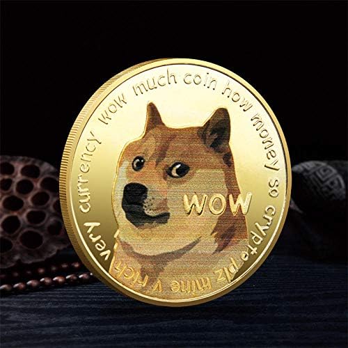 1 oz Dogecoin Emlékérme Aranyozott Dogecoin Fizetőeszköz 2021 Limitált szériás Gyűjthető Érme Állat Virtuális