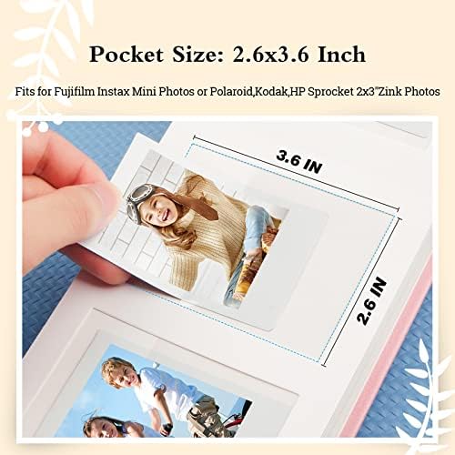 Fotóalbum Írásra a Fujifilm Instax Mini Kamera, Polaroid Fényképezőgép, 64 Zsebbel Instax fotóalbum Polaroid
