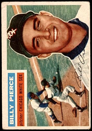 1956 Topps 160 GRY Bill Pierce Chicago White Sox (Baseball Kártya) (Szürke Vissza) JÓ White Sox