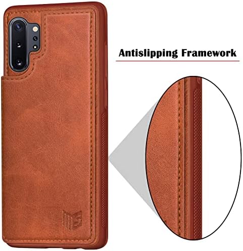 SUANPOT【RFID Blokkolja a Samsung Galaxy Note 10 Plusz Tárca az esetben a Hitelkártya Birtokos,Flip Book