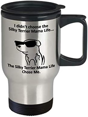 Silky Terrier Mama Utazási Bögre