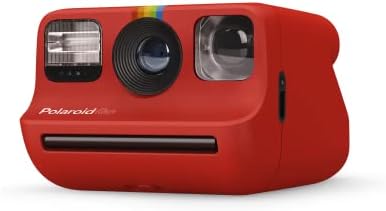 Polaroid Menj Azonnali Mini Kamera - Piros (9071) & Film - Fekete Keret, Dupla Csomag (16 Fotók) (6211)